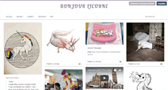 Desktop Screenshot of bonjourlicorne.fr